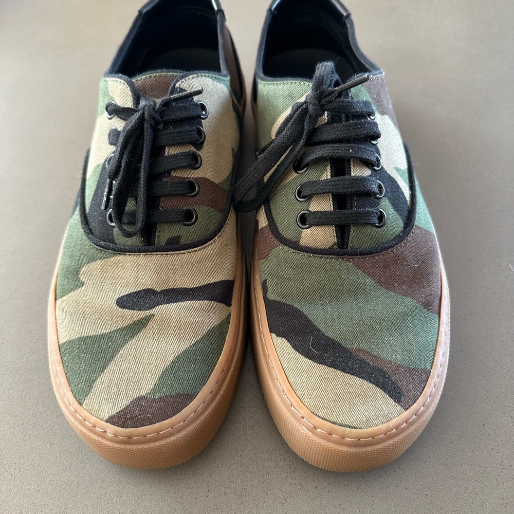 Saint Laurent Camo Sneakers - WORN ONCE